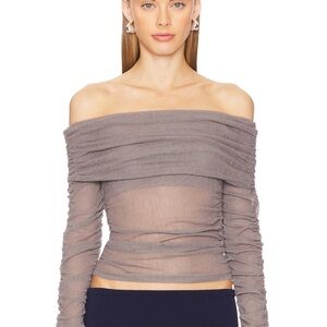 Sovere Rise Mesh Gray Top